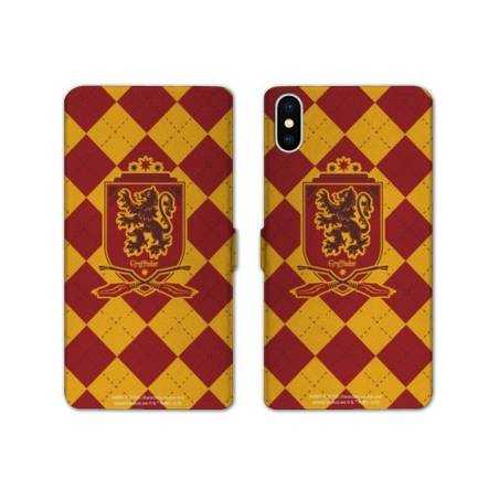 Housse cuir portefeuille Samsung Galaxy A10 WB License harry potter ecole Griffindor