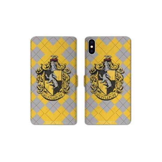 Housse cuir portefeuille Samsung Galaxy A10 WB License harry potter ecole Hufflepuff