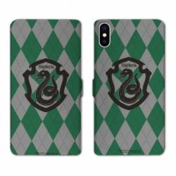 Housse cuir portefeuille Samsung Galaxy A10 WB License harry potter ecole Slytherin