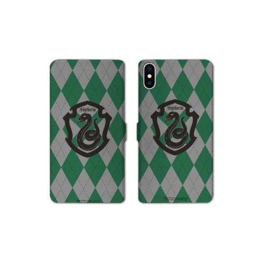 Housse cuir portefeuille Samsung Galaxy A10 WB License harry potter ecole Slytherin