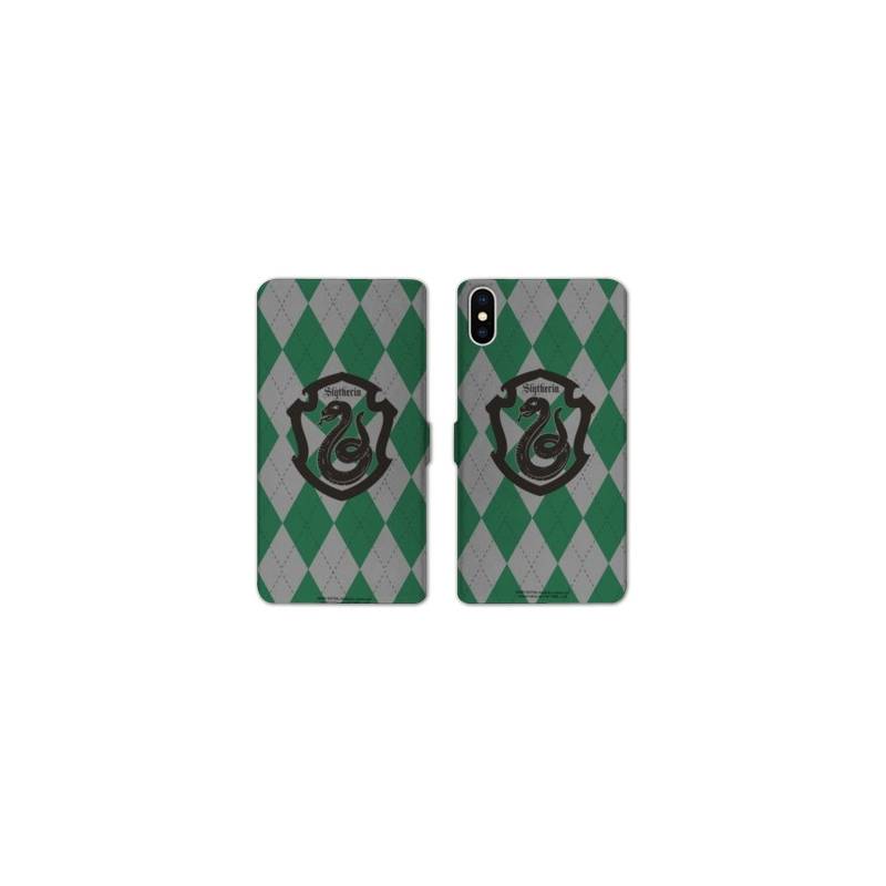 Housse cuir portefeuille Samsung Galaxy A10 WB License harry potter ecole Slytherin