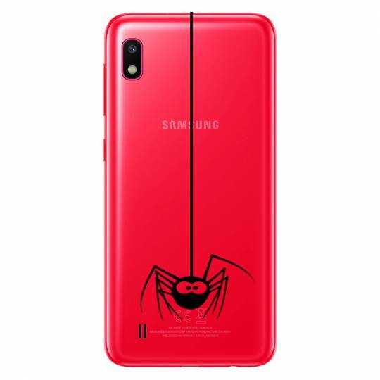 Coque transparente Samsung Galaxy A10 Araignee