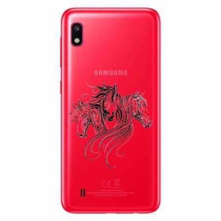 Coque transparente Samsung Galaxy A10 chevaux