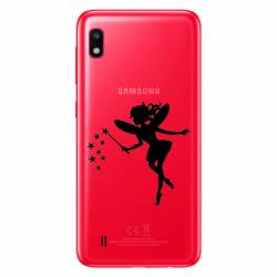 Coque transparente Samsung Galaxy A10 magique fee noir