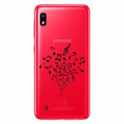 Coque transparente Samsung Galaxy A10 note musique