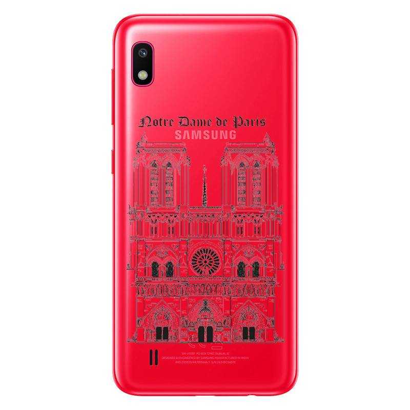 Coque transparente Samsung Galaxy A10 Notre Dame Paris