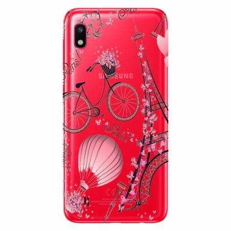 Coque transparente Samsung Galaxy A10 Paris mongolfiere