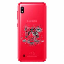 Coque transparente Samsung Galaxy A10 tigre