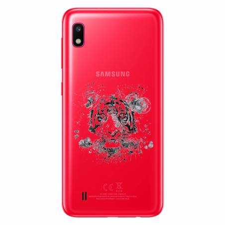 Coque transparente Samsung Galaxy A10 tigre