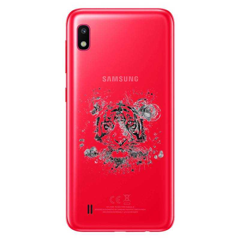 Coque transparente Samsung Galaxy A10 tigre