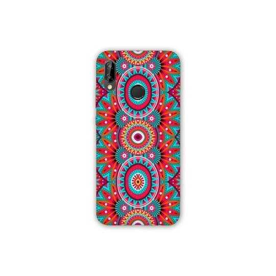 Coque Samsung Galaxy A20e Etnic abstrait Pic rouge