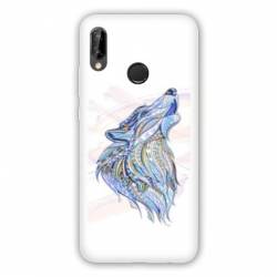 Coque Samsung Galaxy A20e Ethniques Loup Color