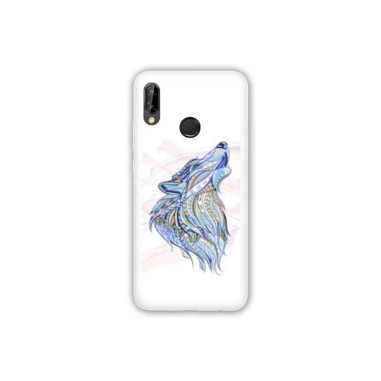 Coque Samsung Galaxy A20e Ethniques Loup Color