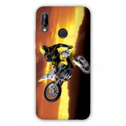 Coque Samsung Galaxy A20e Moto Cross Noir