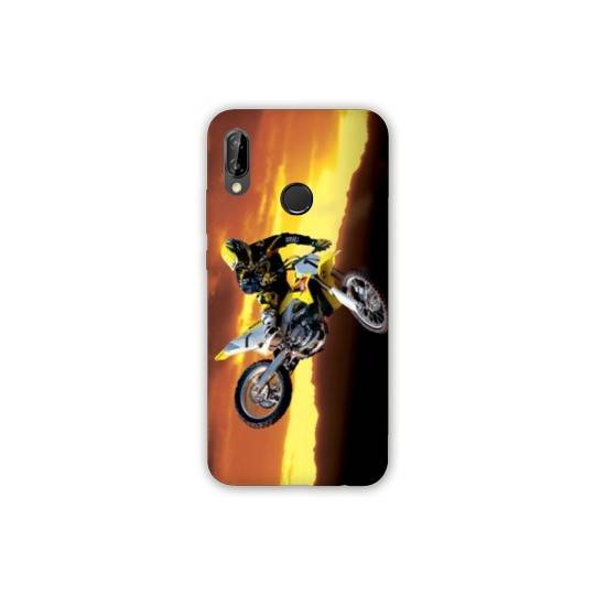 Coque Samsung Galaxy A20e Moto Cross Noir