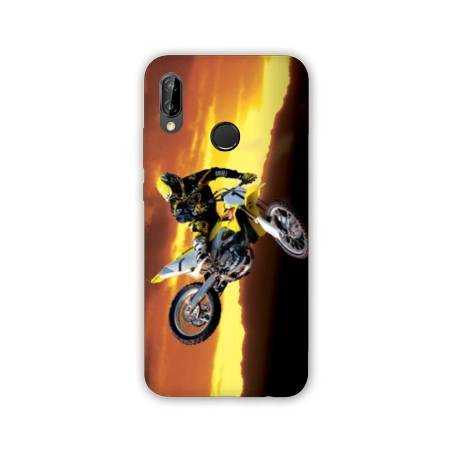 Coque Samsung Galaxy A20e Moto Cross Noir
