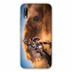 Coque Samsung Galaxy A20e Moto Cross Blanc