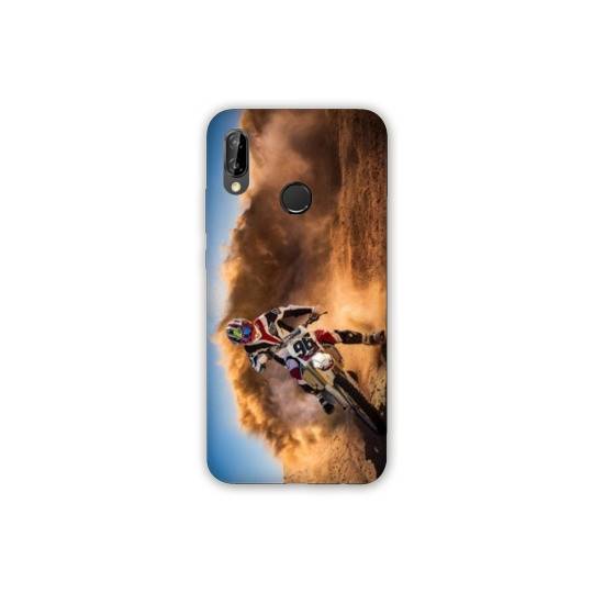 Coque Samsung Galaxy A20e Moto Cross Blanc