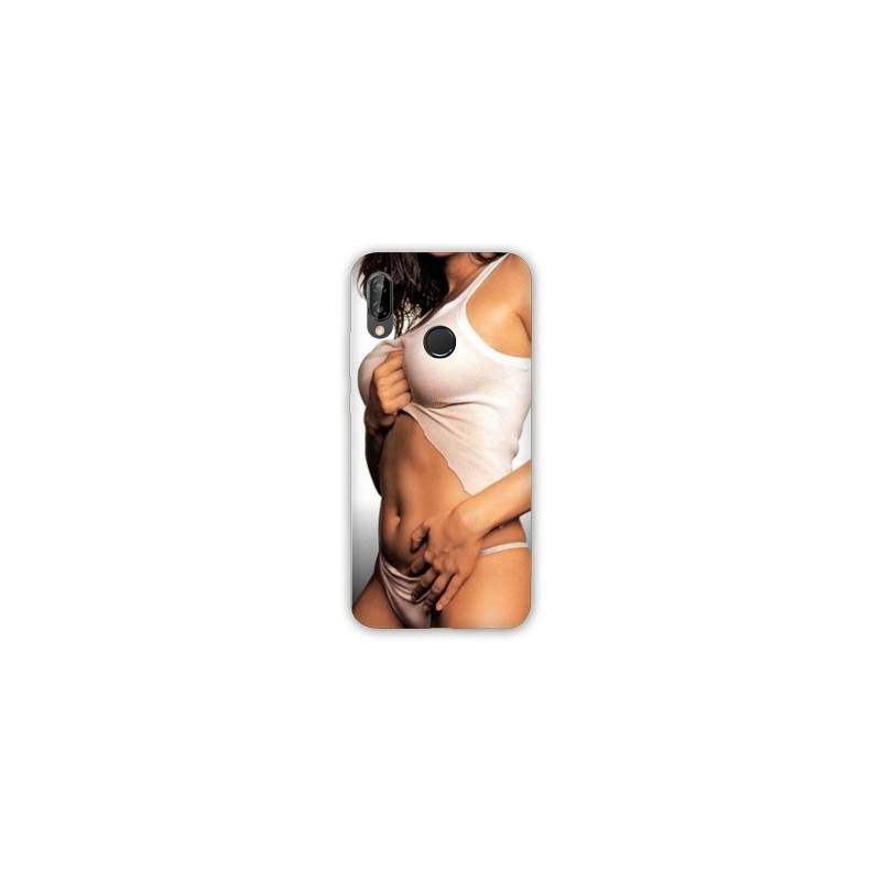 Coque Samsung Galaxy A20e Sexy tee shirt blanc