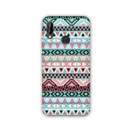 Coque Samsung Galaxy A20e motifs Aztec azteque turquoise