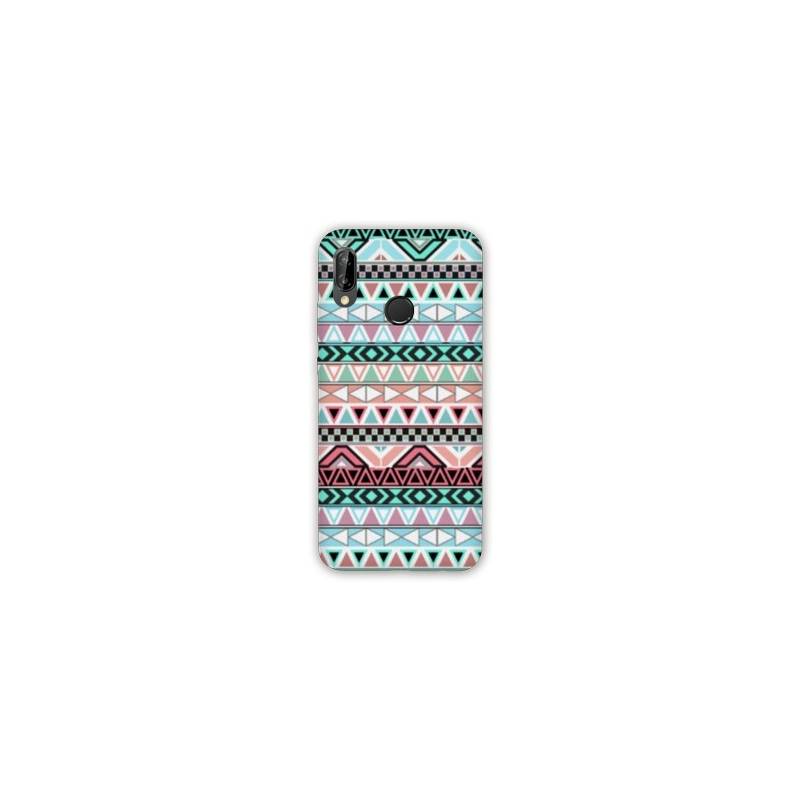 Coque Samsung Galaxy A20e motifs Aztec azteque turquoise
