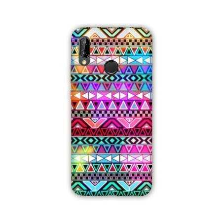 Coque Samsung Galaxy A20e motifs Aztec azteque rouge