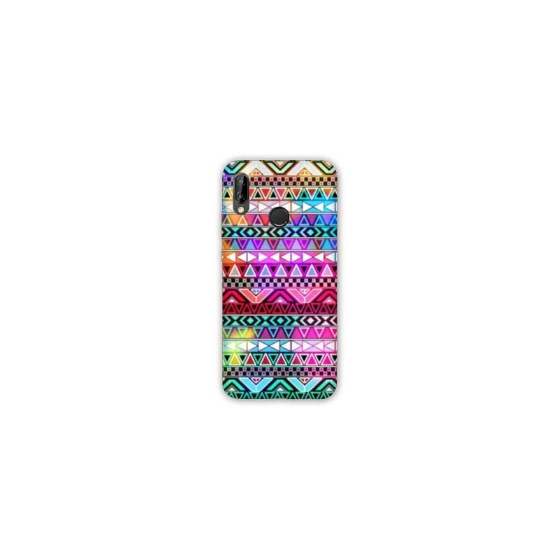 Coque Samsung Galaxy A20e motifs Aztec azteque rouge