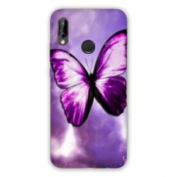 Coque Samsung Galaxy A20e papillons violet et blanc