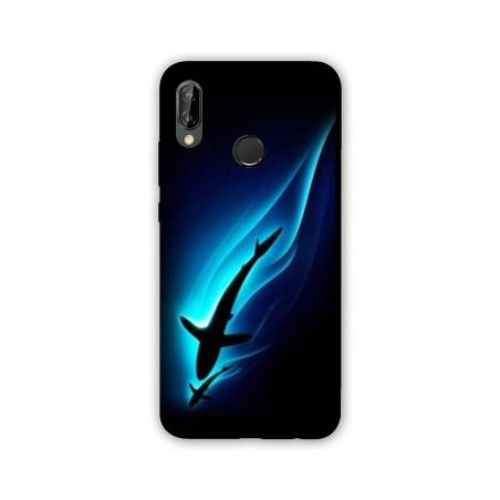 Coque Samsung Galaxy A20e Requin Noir