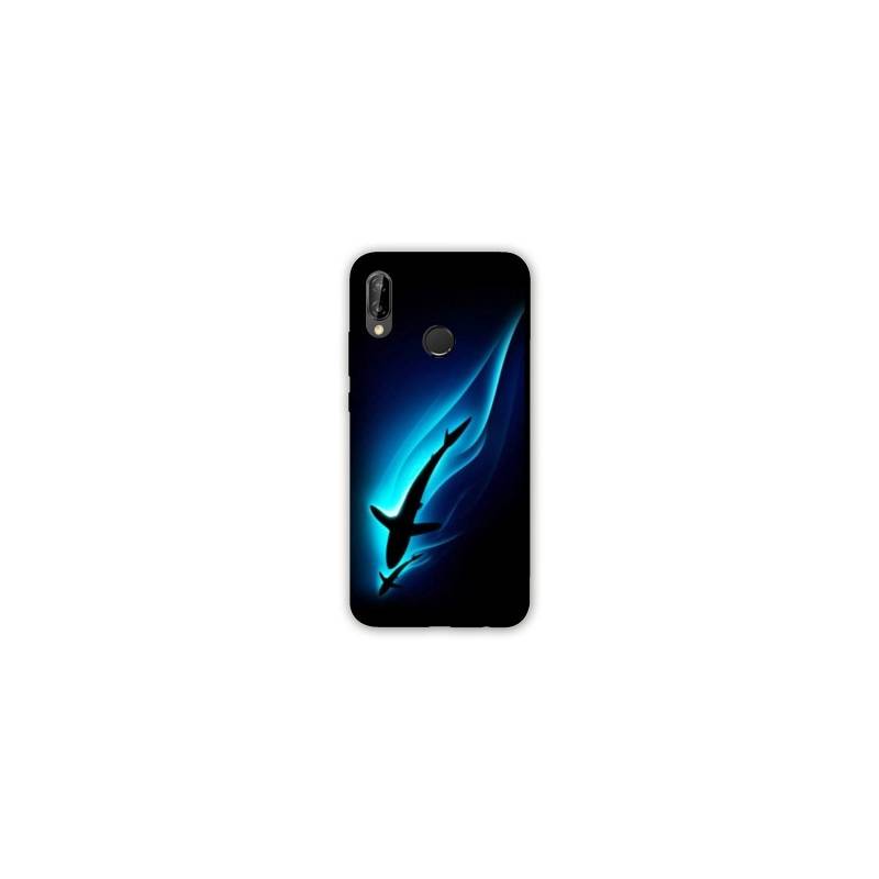 Coque Samsung Galaxy A20e Requin Noir