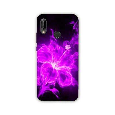 Coque Samsung Galaxy A20e fleur hibiscus violet