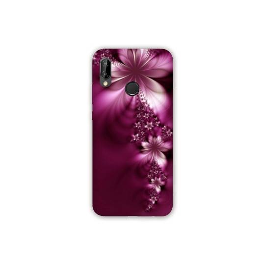 Coque Samsung Galaxy A20e fleur violette montante