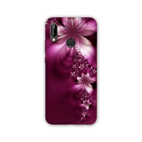 Coque Samsung Galaxy A20e fleur violette montante
