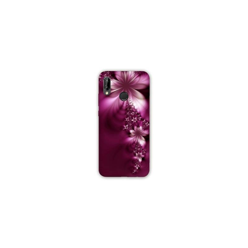 Coque Samsung Galaxy A20e fleur violette montante