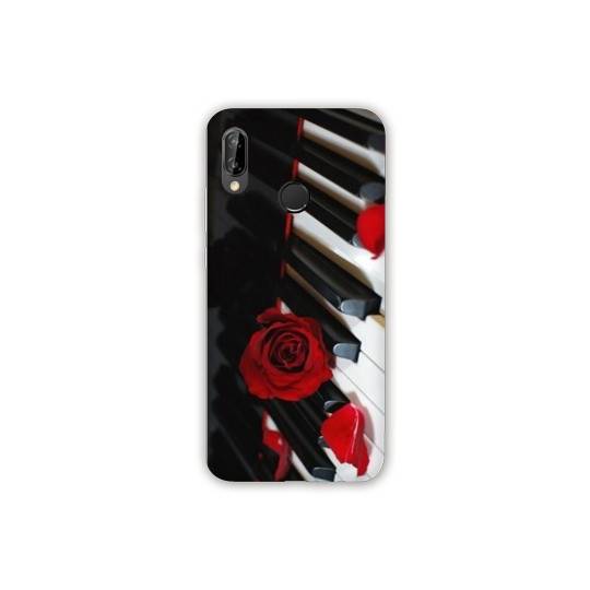 Coque Samsung Galaxy A20e Musique Rose Piano