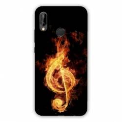 Coque Samsung Galaxy A20e Musique clé sol feu N