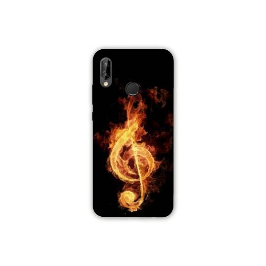 Coque Samsung Galaxy A20e Musique clé sol feu N
