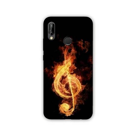 Coque Samsung Galaxy A20e Musique clé sol feu N