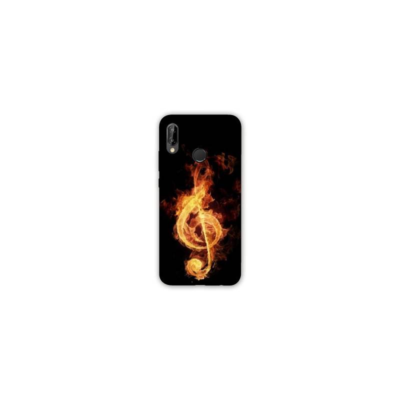 Coque Samsung Galaxy A20e Musique clé sol feu N