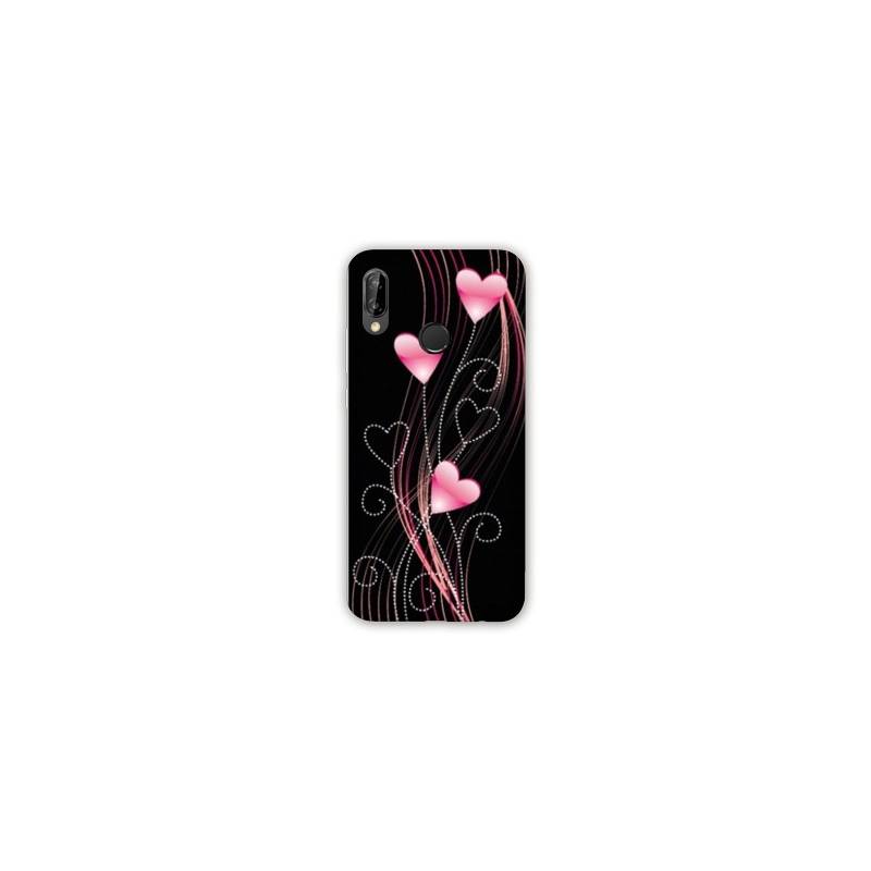 Coque Samsung Galaxy A20e Cœur rose Montant
