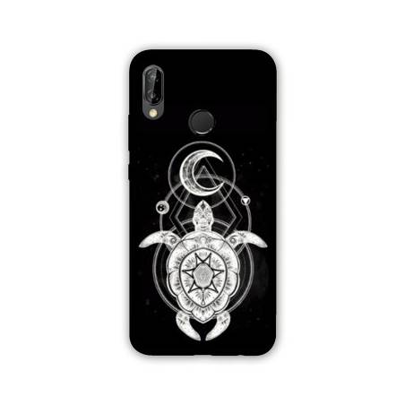 Coque Samsung Galaxy A20e Animaux Maori Tortue noir