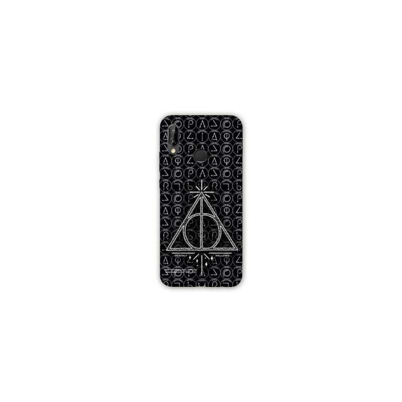 Coque Samsung Galaxy A20e WB License harry potter pattern triangle noir