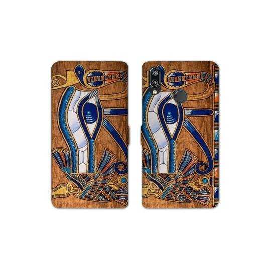 Housse cuir portefeuille Samsung Galaxy A20e Egypte Papyrus