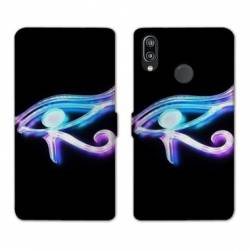 Housse cuir portefeuille Samsung Galaxy A20e Egypte Œil Orus