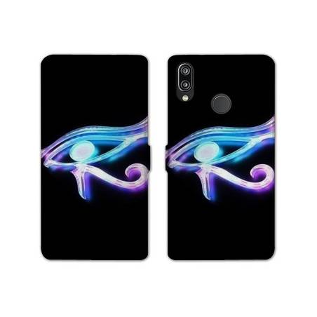 Housse cuir portefeuille Samsung Galaxy A20e Egypte Œil Orus