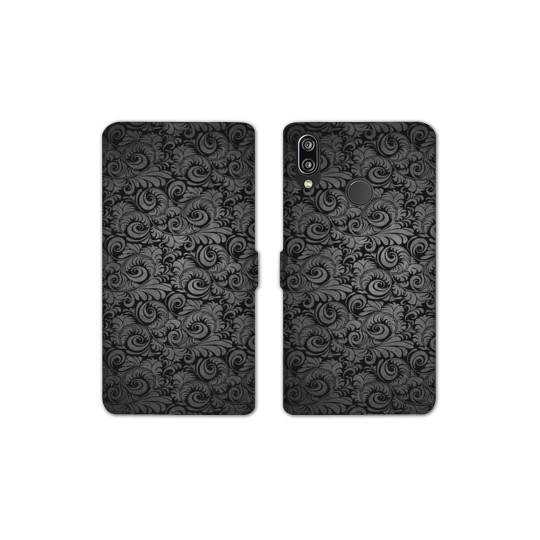 Housse cuir portefeuille Samsung Galaxy A20e Texture velours