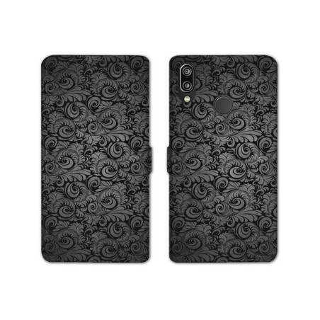 Housse cuir portefeuille Samsung Galaxy A20e Texture velours