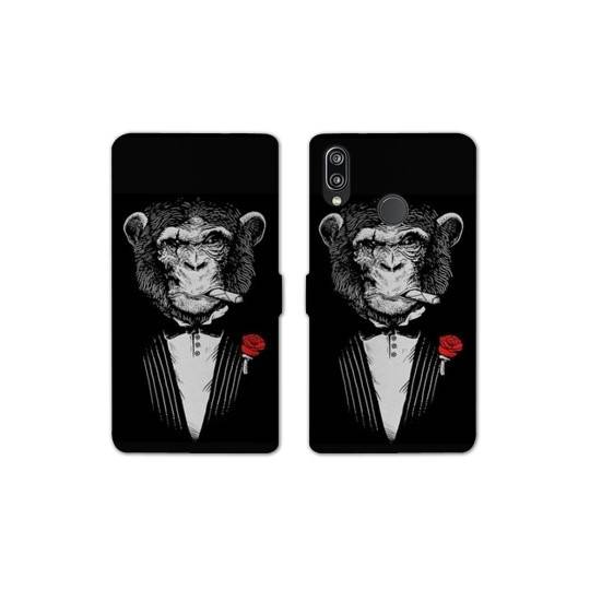 Housse cuir portefeuille Samsung Galaxy A20e Decale Mafia