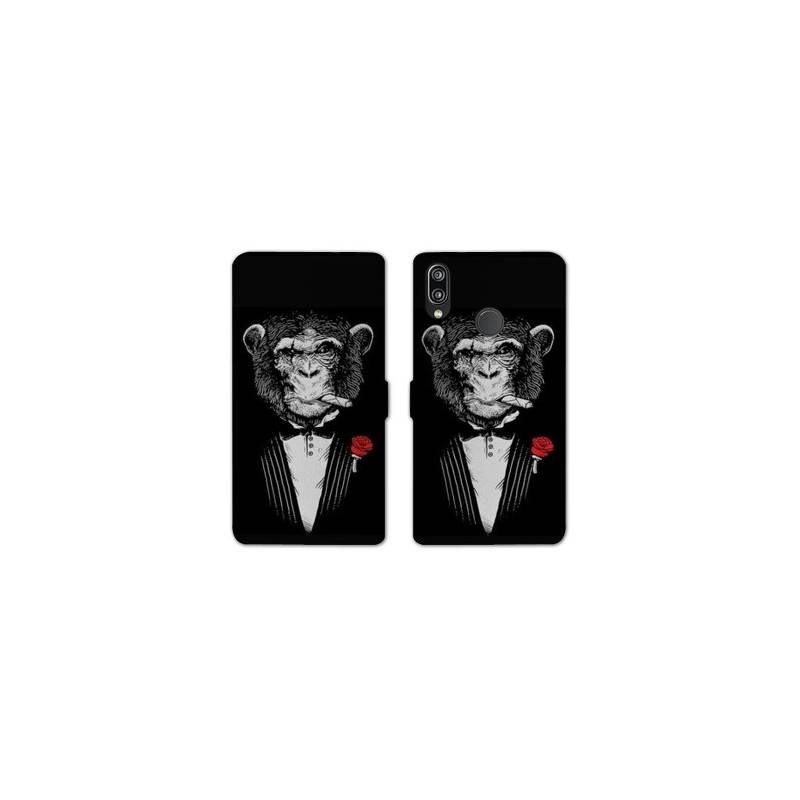 Housse cuir portefeuille Samsung Galaxy A20e Decale Mafia