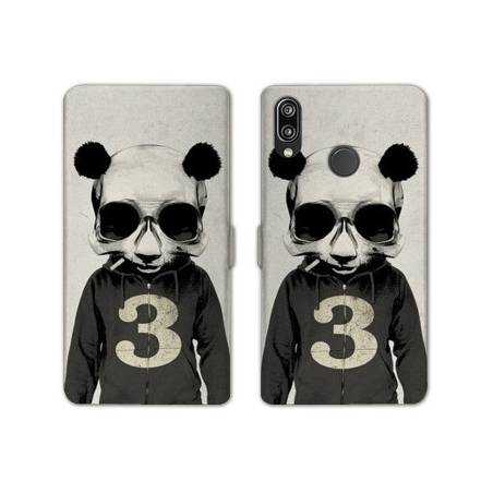 Housse cuir portefeuille Samsung Galaxy A20e Decale Panda